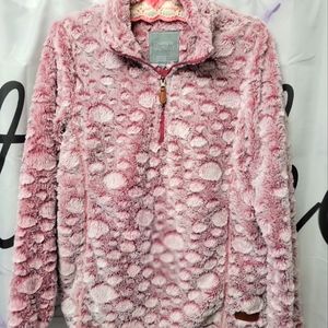 Simply Southern Pink Fur Sherpa Pullover